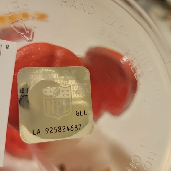 NEW CHIEFS NFL KANSAS CITY FOOTBALL CLEAR FLIP TOP HANDLED DRINK CUP NWT - Picture 10 of 16